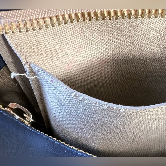 Chloe Cate Calfskin Grained Leather Medium Satchel Bag, Blue - Picture 15 of 15